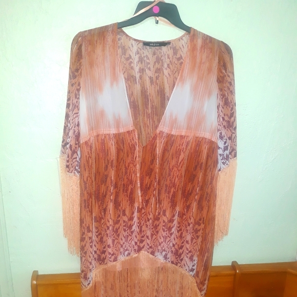 Fringe High Low Dress - Picture 1 of 4